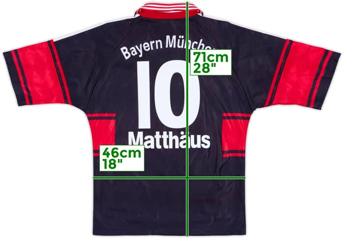 1997-99 Bayern Munich Home Shirt Matthaus #10 - 6/10 - (S)