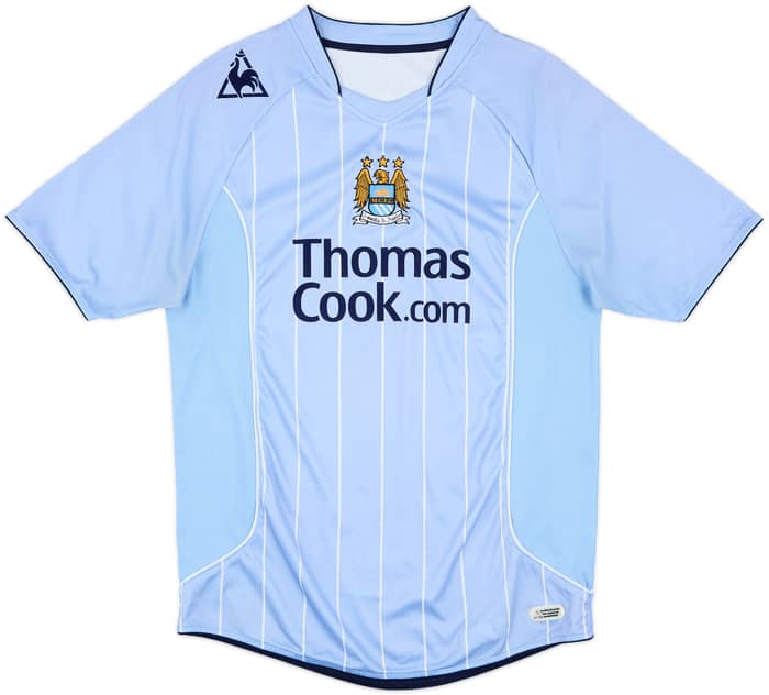 2007-08 Manchester City Home Shirt Elano #11 - 7/10 - (M)