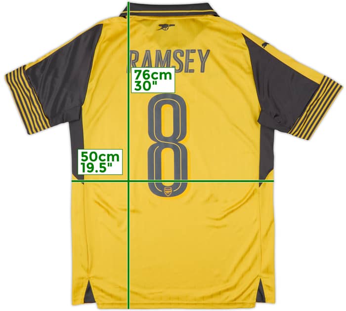2016-17 Arsenal Away Shirt Ramsey #8 - 5/10 - (M)