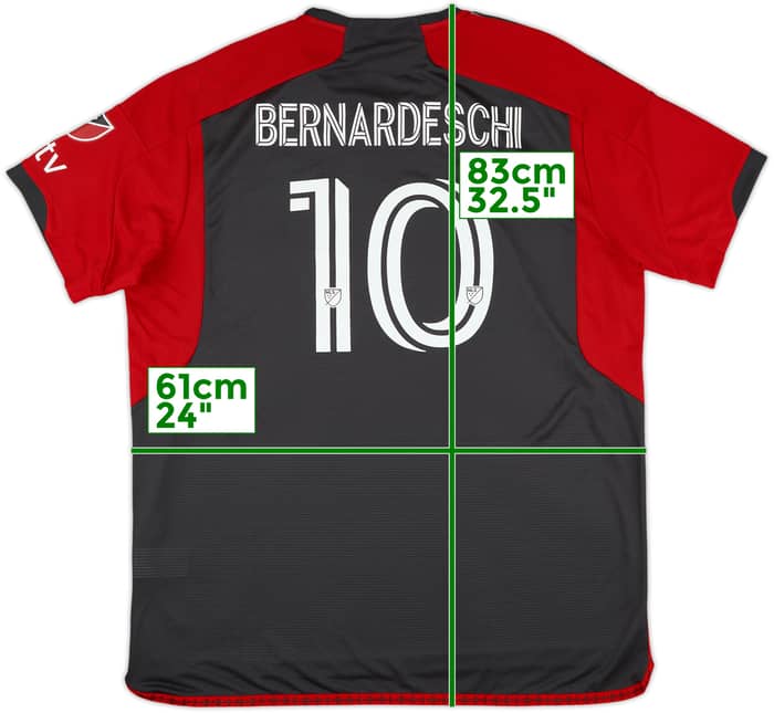 2023 Toronto FC Authentic Home Shirt Bernardeschi #10 (XL)