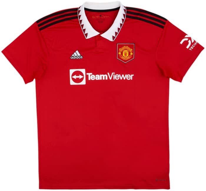 2022-23 Manchester United Home Shirt Ronaldo #7 - 8/10 - (XL)