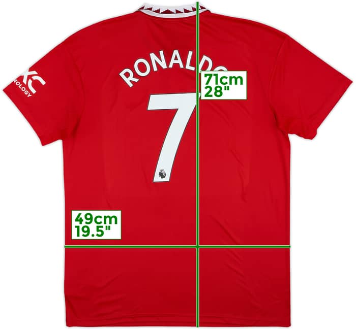 2022-23 Manchester United Home Shirt Ronaldo #7 - 8/10 - (XL)