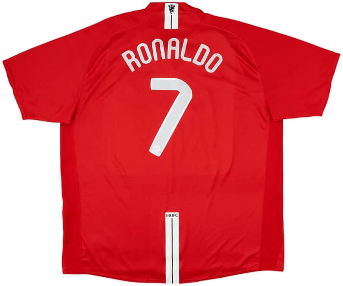 2007-09 Manchester United Home Shirt Ronaldo #7 - 8/10 - (3XL)