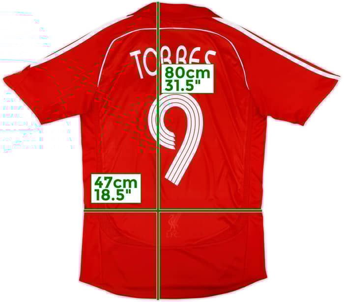 2006-08 Liverpool Home Shirt Torres #9 - 6/10 - (S)