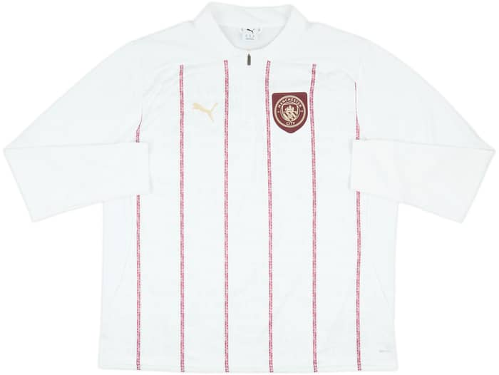 2024-25 Manchester City Puma Pre-Match 1/4 Zip Top - 8/10 - (XL)