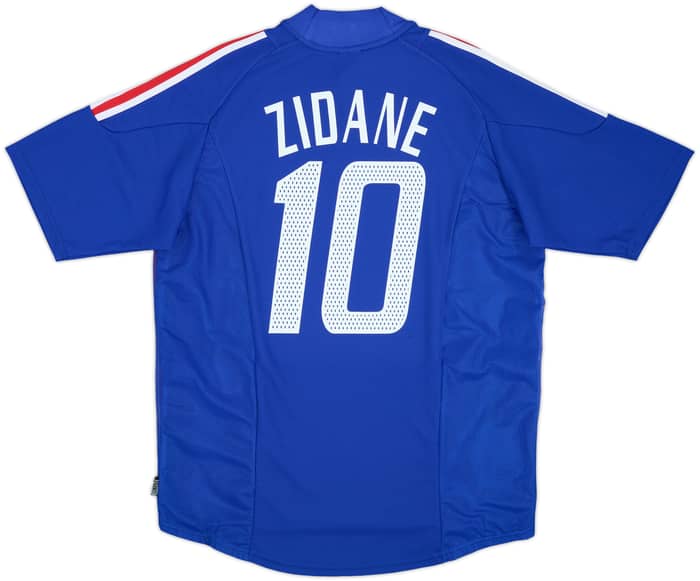 2002-04 France Home Shirt Zidane #10 (L)