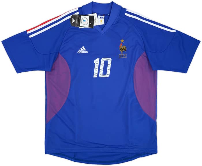 2002-04 France Home Shirt Zidane #10 (L)
