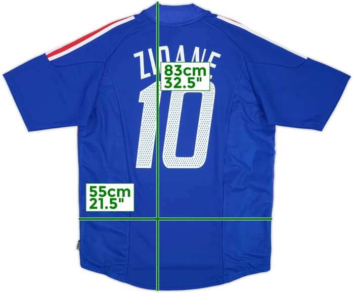 2002-04 France Home Shirt Zidane #10 (L)