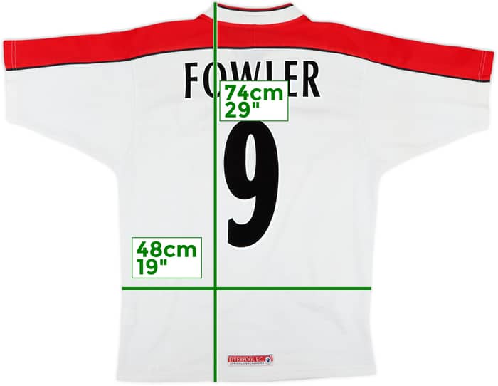 1998-99 Liverpool Away Shirt Fowler #9 - 7/10 - (S)
