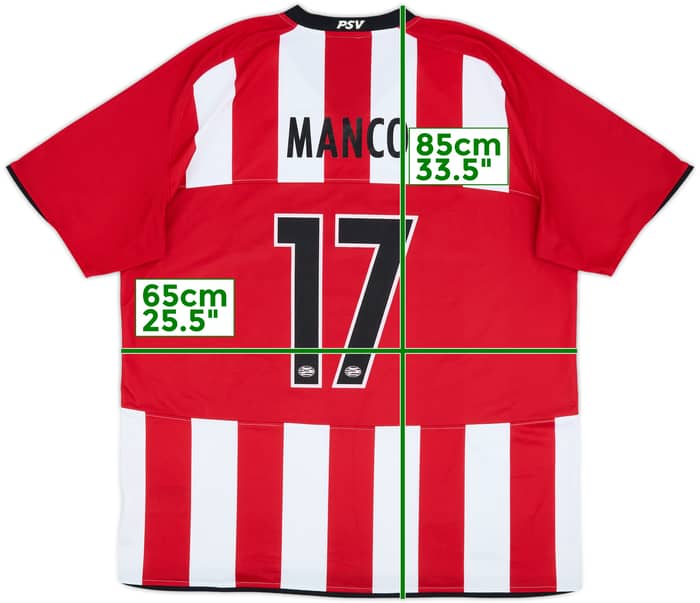 2008-10 PSV Home Shirt Manco #17 - 7/10 - (XXL)
