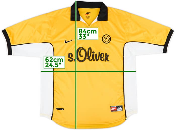1998-00 Borussia Dortmund Home Shirt - 8/10 - (XL)