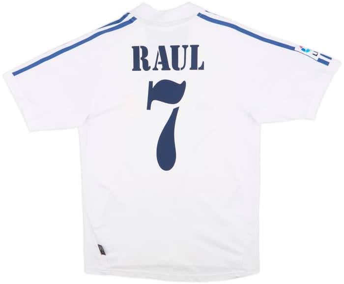 2001 Real Madrid Home Shirt Raul #7 - 6/10 - (S)