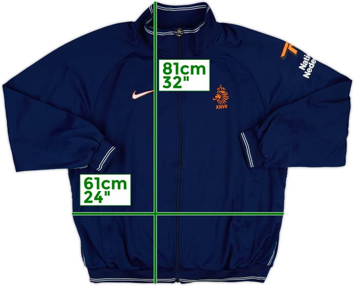 1998-00 Netherlands Player Issue Nike Track Jacket - 7/10 - (XL)