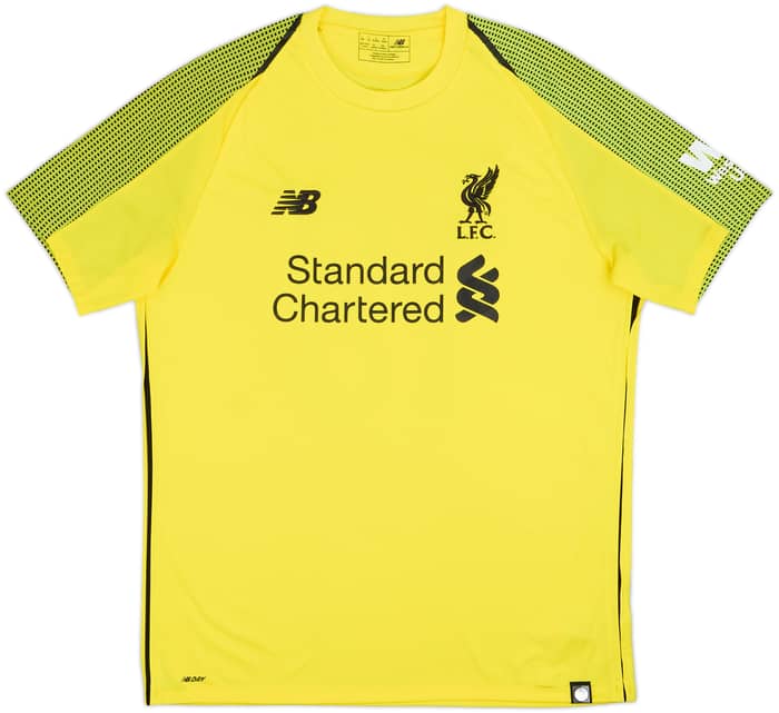 2018-19 Liverpool GK S/S Shirt A.Becker #13 - 9/10 - (L)