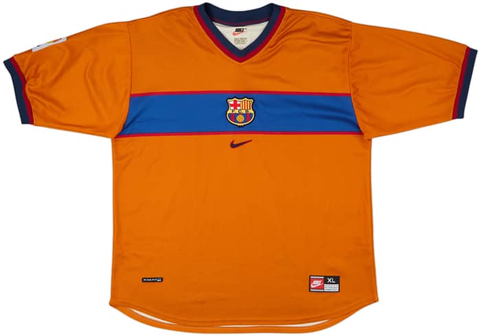 1998-00 Barcelona Away Shirt Rivaldo #11 - 10/10 - (XL)