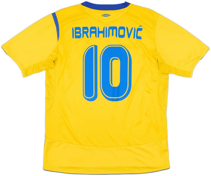 2005-06 Sweden Home Shirt Ibrahimovic #10 - 8/10 - (L)