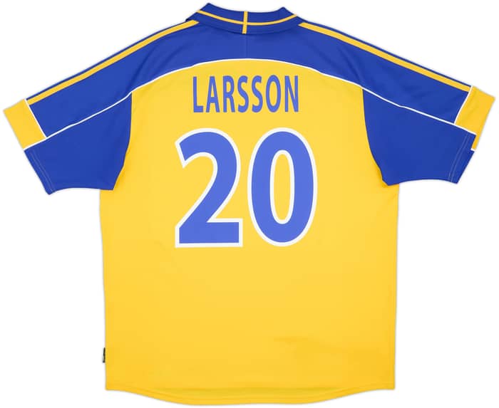 2000-02 Sweden Home Shirt Larsson #20 - 7/10 - (XL)