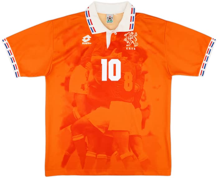 1996 Netherlands Home Shirt Bergkamp #10 - 9/10 - (XXL)