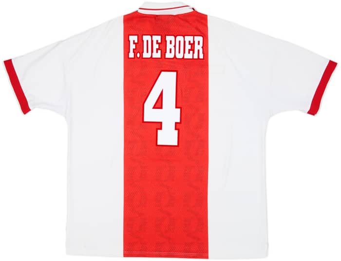 1998-99 Ajax Home Shirt F.De Boer #4 - 8/10 - (XXL)