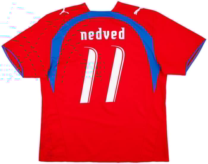2006-08 Czech Republic Home Shirt Nedved #11 - 6/10 - (XL)