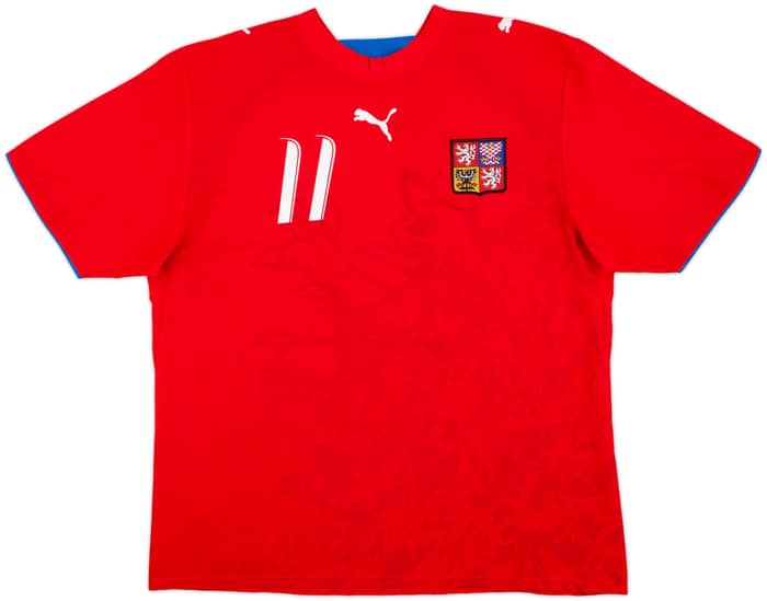 2006-08 Czech Republic Home Shirt Nedved #11 - 6/10 - (XL)