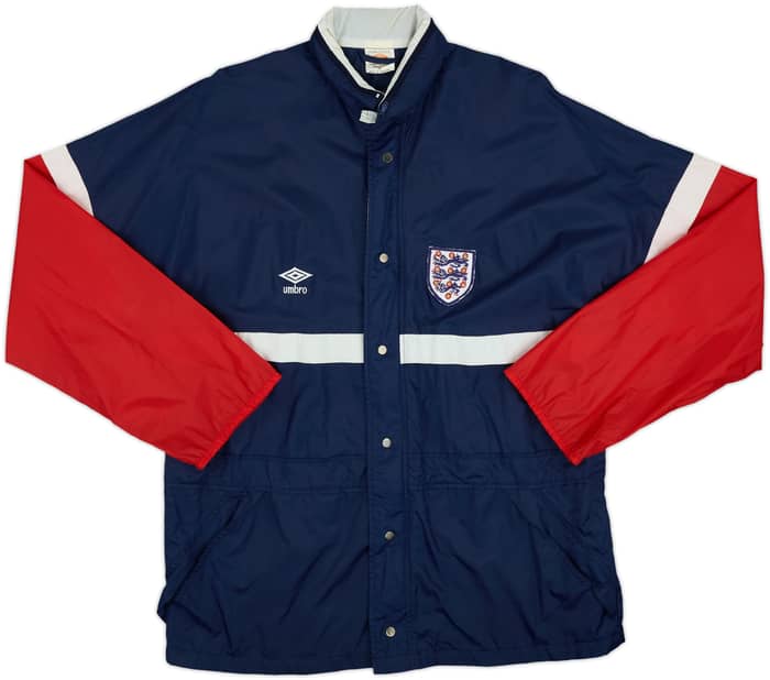 1984-87 England Umbro Hooded Rain Jacket - 8/10 - (M)