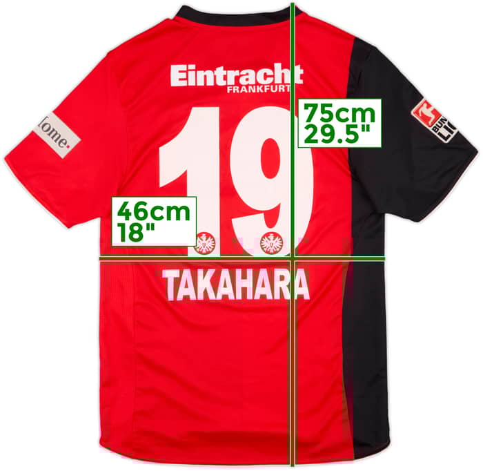 2007-09 Eintracht Frankfurt Home Shirt Takahara #19 - 8/10 - (M)
