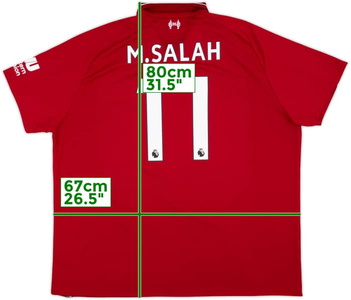 2018-19 Liverpool Home Shirt M.Salah #11 - 10/10 - (3XL)