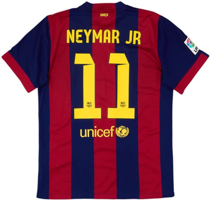 2014-15 Barcelona Home Shirt Neymar Jr #11 - 6/10 - (L)
