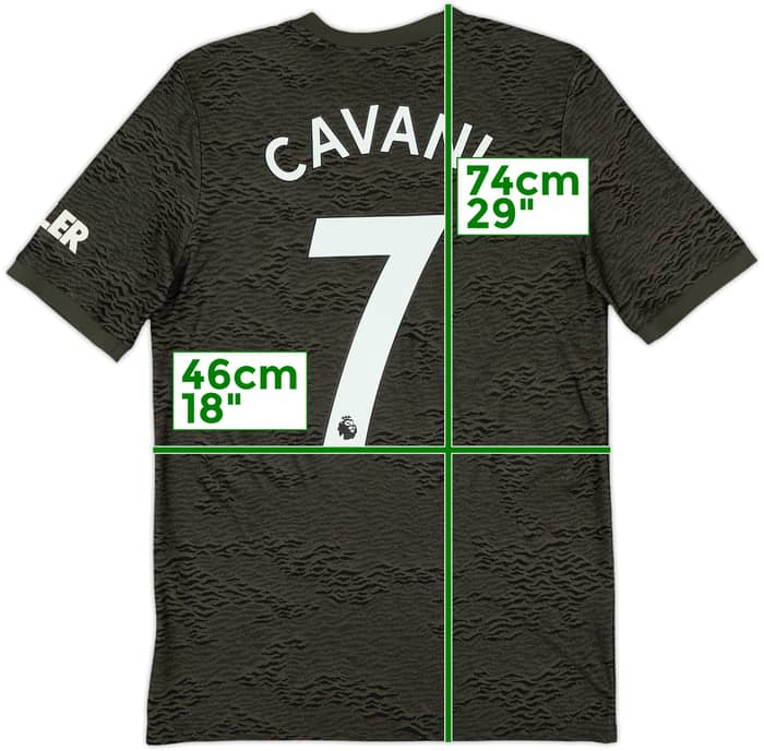 2020-21 Manchester United Away Shirt Cavani #7 - 9/10 - (XL.Boys)