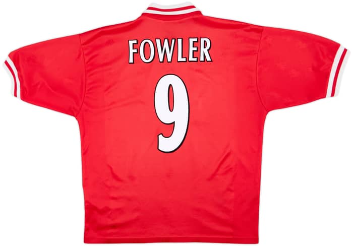 1996-98 Liverpool Home Shirt Fowler #9 - 6/10 - (L)