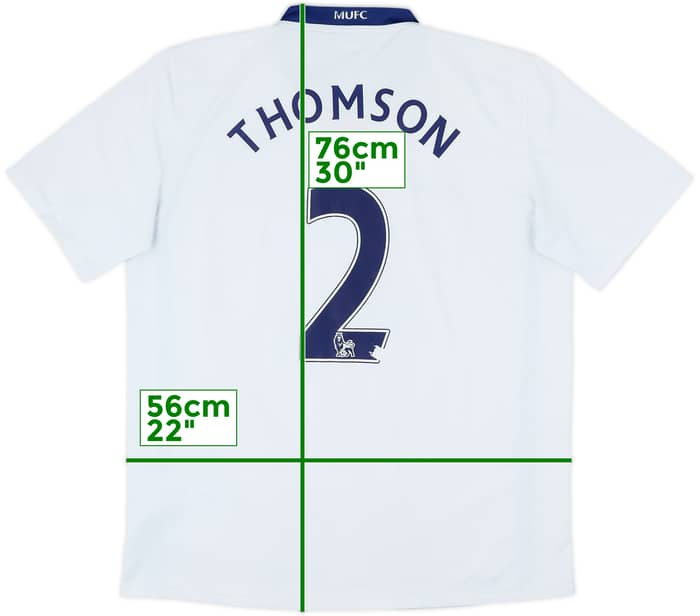 2008-10 Manchester United Away Shirt Thomson #2 - 8/10 - (L)