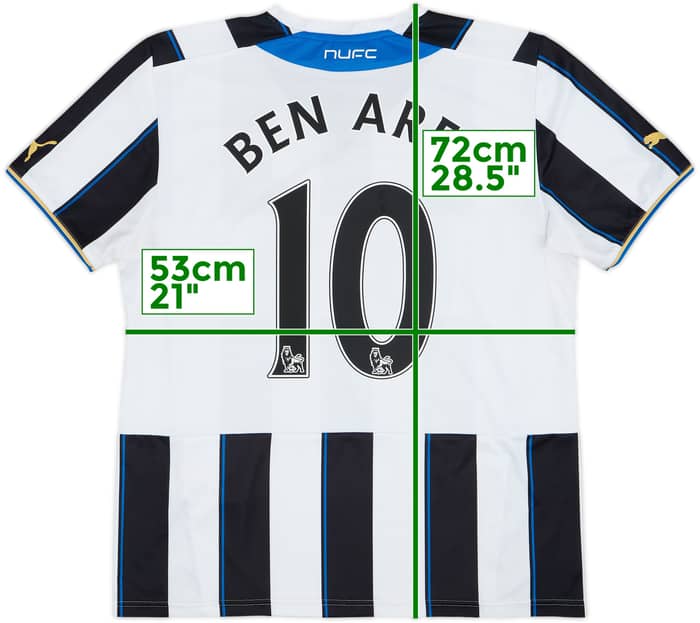 2013-14 Newcastle Home Shirt Ben Arfa #10 - 8/10 - (M)
