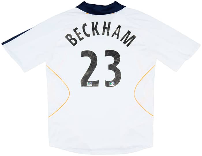 2007-08 LA Galaxy Home Shirt Beckham #23 - 4/10 - (L)