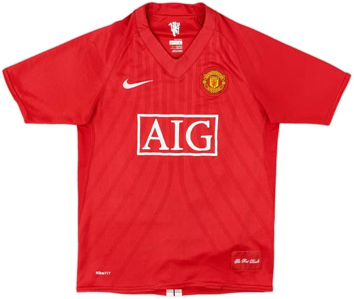 2007-09 Manchester United Home Shirt Tevez #32 - 6/10 - (L.Boys)