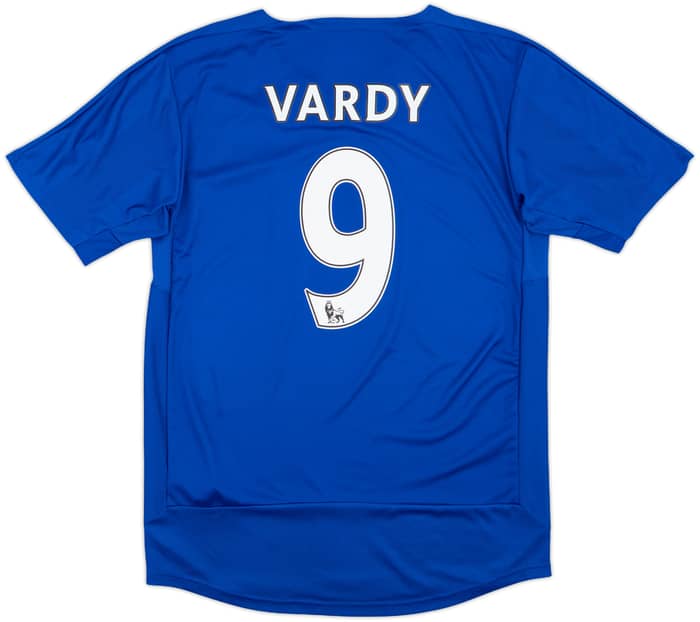 2015-16 Leicester Home Shirt Vardy #9 - 7/10 - (M)