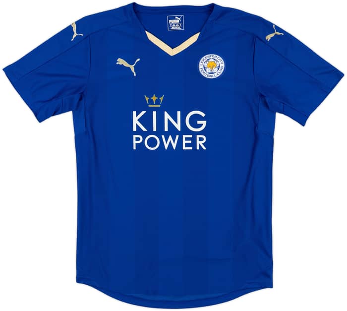 2015-16 Leicester Home Shirt Vardy #9 - 7/10 - (M)