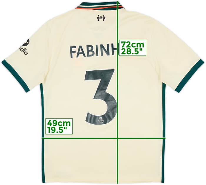 2021-22 Liverpool Away Shirt Fabinho #3 - 7/10 - (M)