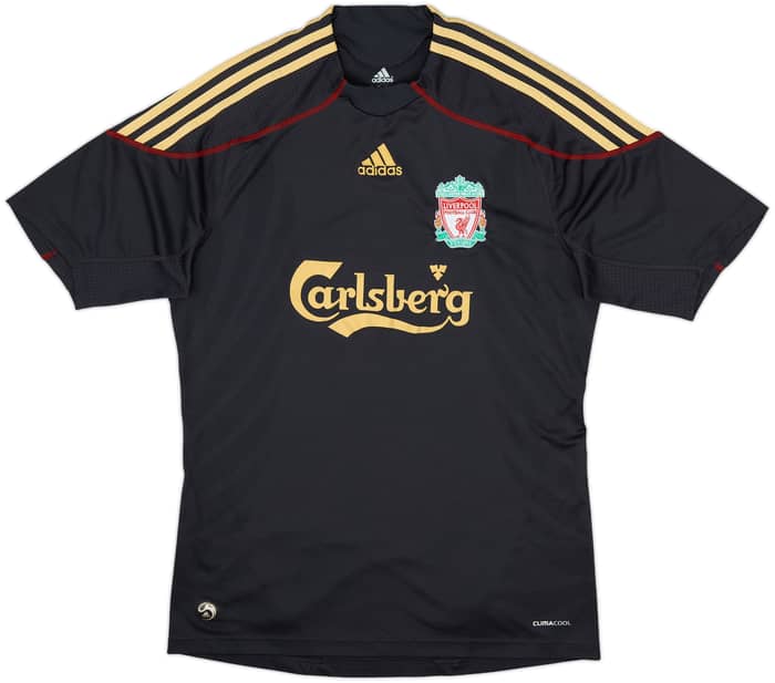 2009-10 Liverpool Away Shirt Aquilani #4 - 8/10 - (M)