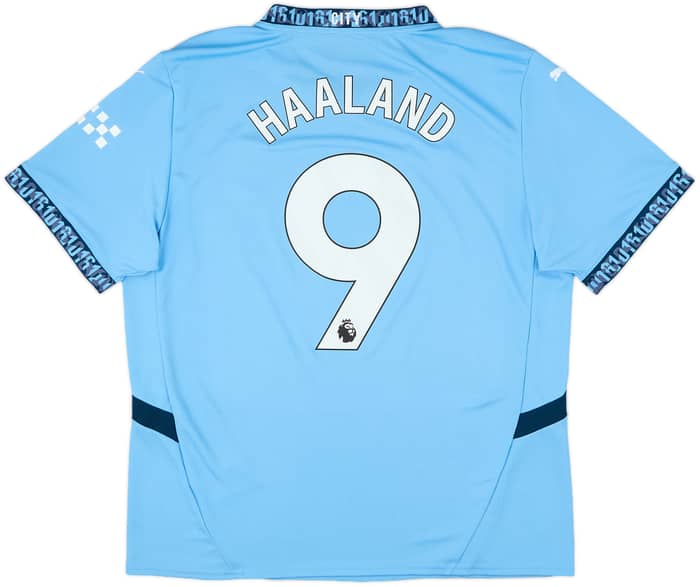 2024-25 Manchester City Home Shirt Haaland #9 - 10/10 - (XL)