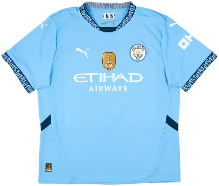 2024-25 Manchester City Home Shirt Haaland #9 - 10/10 - (XL)