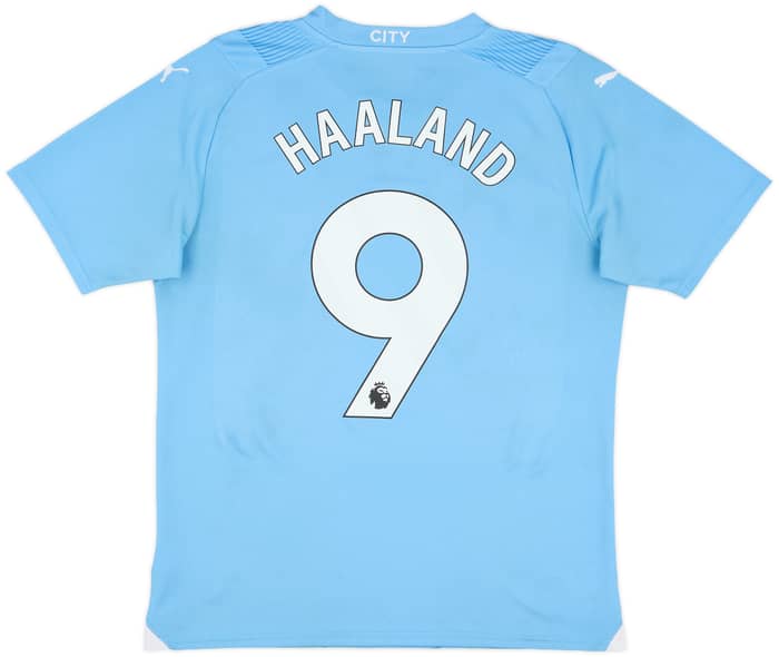 2023-24 Manchester City Home Shirt Haaland #9 - 6/10 - (M)