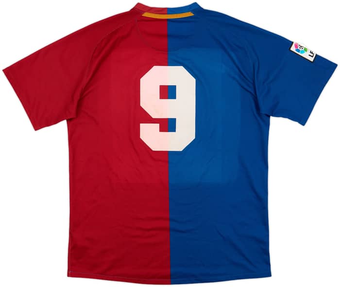 2008-09 Barcelona Home Shirt #9 - 6/10 - (M)