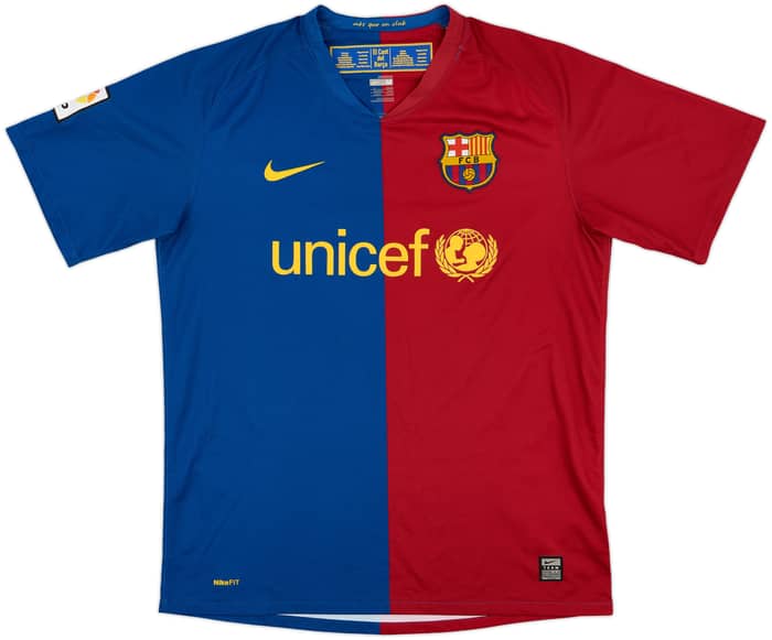 2008-09 Barcelona Home Shirt #9 - 6/10 - (M)