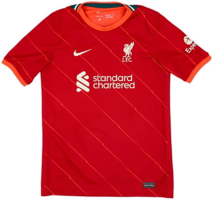 2021-22 Liverpool Home Shirt M.Salah #11 - 9/10 - (XL.Boys)