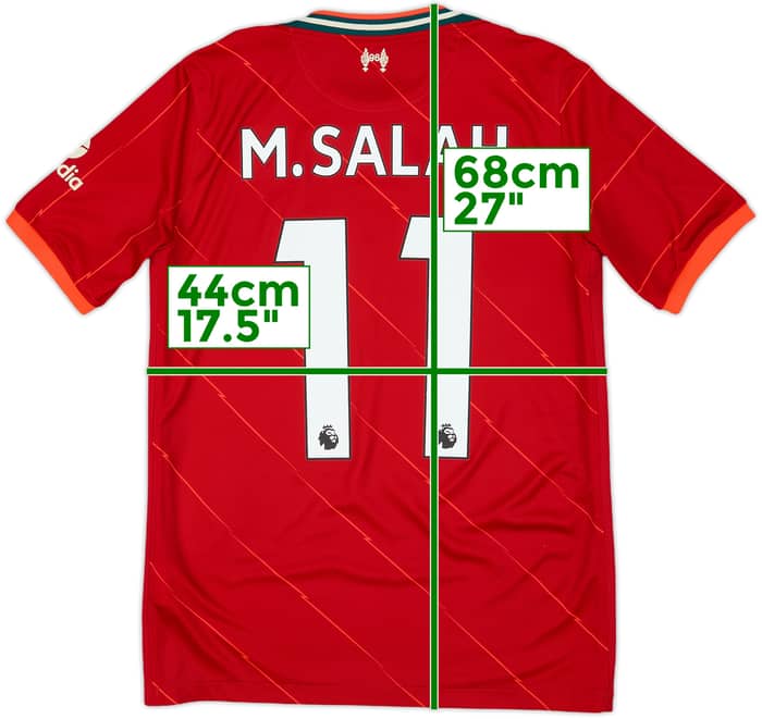 2021-22 Liverpool Home Shirt M.Salah #11 - 9/10 - (XL.Boys)