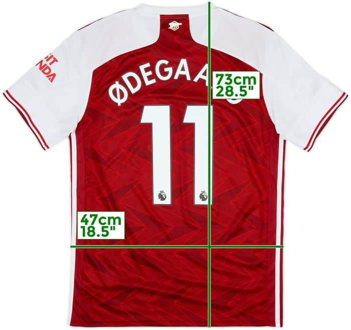 Camiseta de local del Arsenal 2020-21 Odegaard #11 - 7/10 - (M)