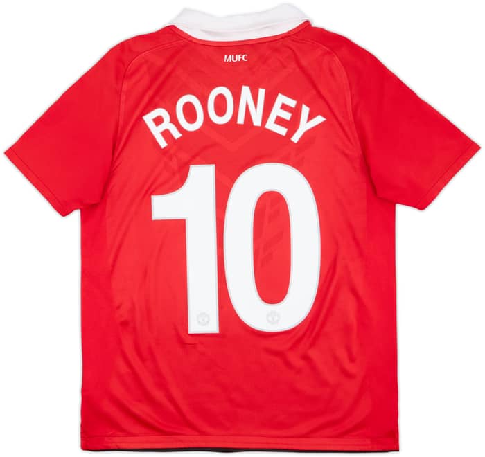 2010-11 Manchester United Home Shirt Rooney #10 - 7/10 - (XL.Boys)