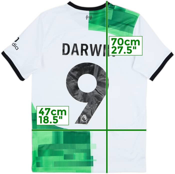 2023-24 Liverpool Away Shirt Darwin #9 - 8/10 - (XL.Boys)