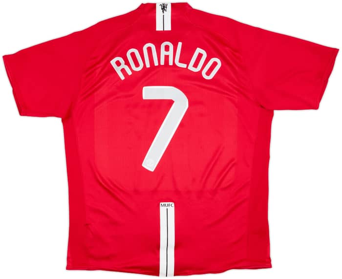 2007-09 Manchester United Home Shirt Ronaldo #7 - 7/10 - (XL)